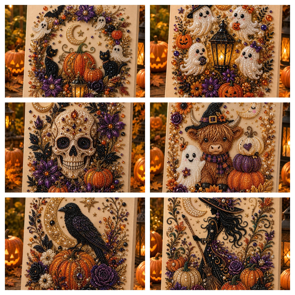 🔥 Last Day 49% OFF – 👻✨ Halloween Pearl Art DIY Kit – Turn Tiny Pearls into Spooky-Cute Magic (📦Buy 2 Free Shipping)