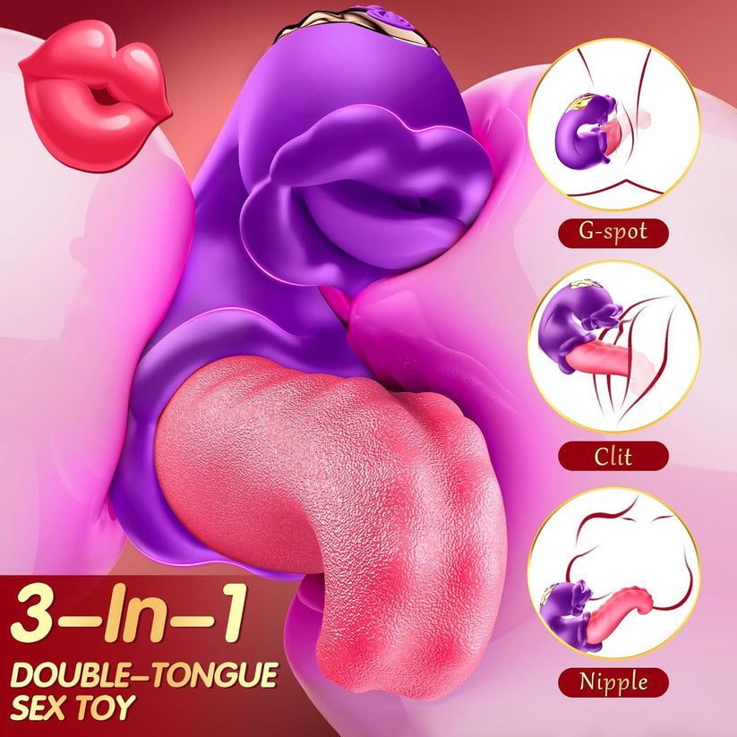 BBoj™ 2026 Upgraded 3-in-1 Rose Toy – Automatic Thrusting G-Spot Vibrator & Air-Pulse Clit Sucker, Waterproof Liquid Silicone with Smart Heating🗽