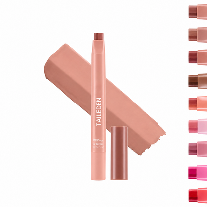 DoubleColor Lip Definer - 2-in-1 Lip Liner & Balm, Long-Lasting K-Beauty Lipstick with Satin Finish, Avocado Oil & Vitamin E