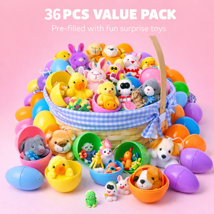 🐣 Prefilled Easter Eggs with Toys – Ultimate Kids Easter Hunt Set