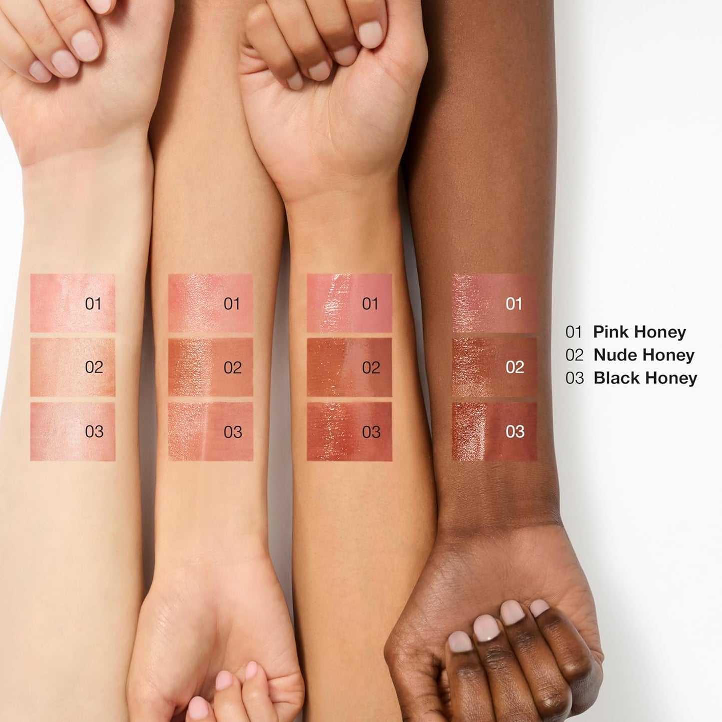 Almost Lipstick Tinted Lip Balm in 3 Iconic Shades Black Honey and Pink Honey | Sheer + Lightweight