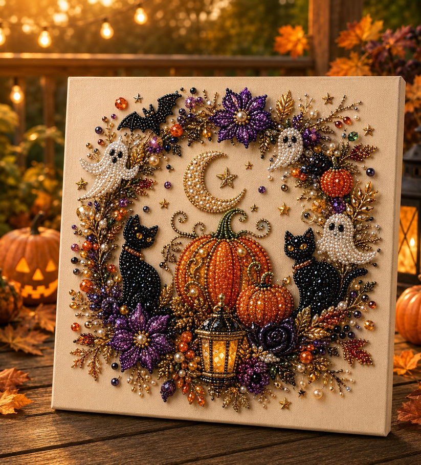 🔥 Last Day 49% OFF – 👻✨ Halloween Pearl Art DIY Kit – Turn Tiny Pearls into Spooky-Cute Magic (📦Buy 2 Free Shipping) Big Sale