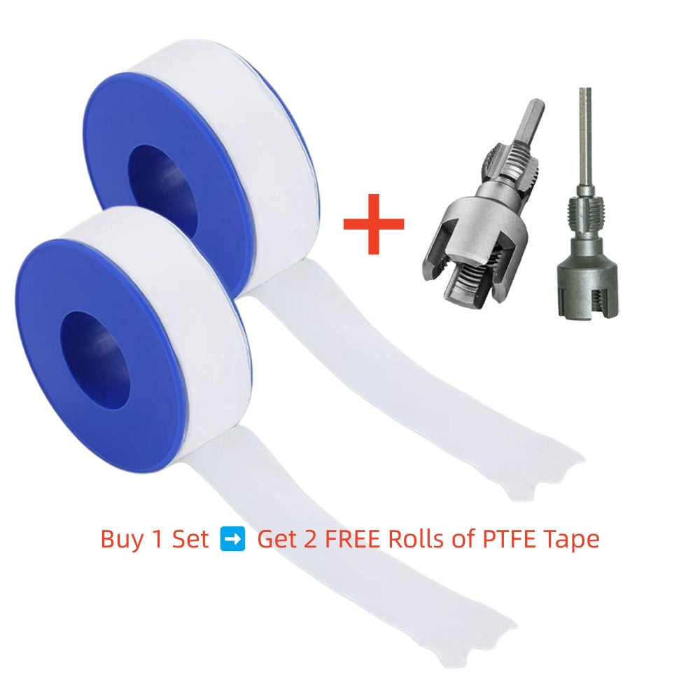 2PCS Pipe Threading Tool Kit (1/2",3/4") with 1/4" Hex Shank Pilot Drill Bit for Wood, Plastic & DIY Projects