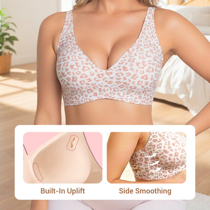New Jelly Wireless Womens Comfortable Wireless Bras Push Up Bralettes Seamless T shirts Bras Deep V Everyday Bras