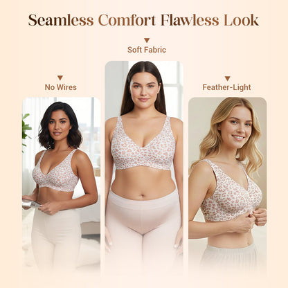 New Jelly Wireless Womens Comfortable Wireless Bras Push Up Bralettes Seamless T shirts Bras Deep V Everyday Bras