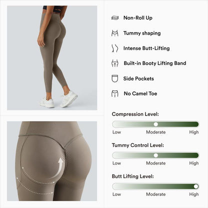 The Original High Waisted Scrunch Butt Lifting Tummy Control Pocket Shaping Capri Training Leggings