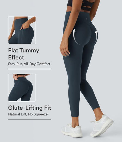 The Original High Waisted Scrunch Butt Lifting Tummy Control Pocket Shaping Capri Training Leggings