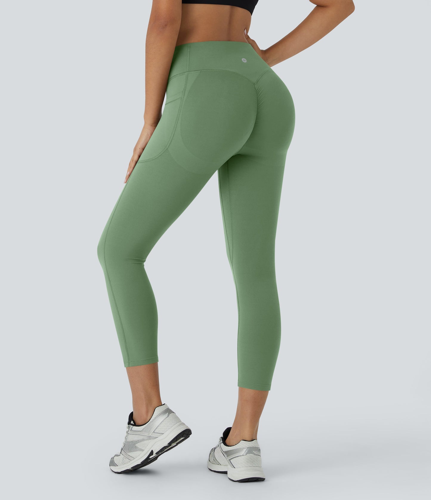 The Original High Waisted Scrunch Butt Lifting Tummy Control Pocket Shaping Capri Training Leggings