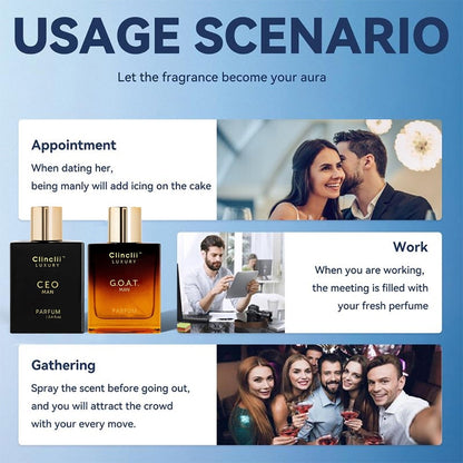 Final 3 Hours: 64%OFF🔥Gentlemen’s Fragrance Set with CEO MAN Perfume & G.O.A.T MAN Aroma