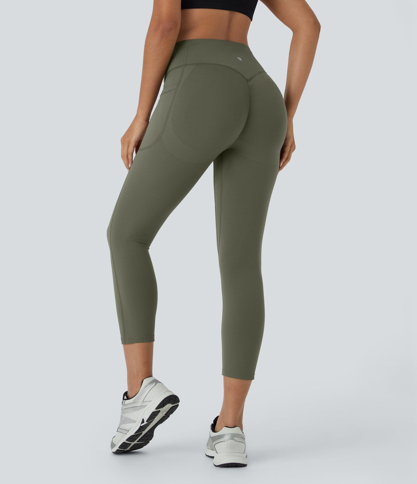 The Original High Waisted Scrunch Butt Lifting Tummy Control Pocket Shaping Capri Training Leggings