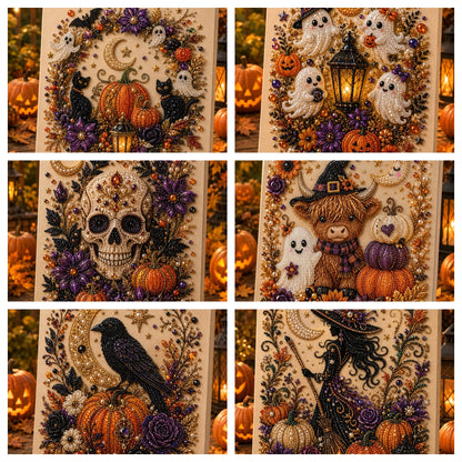 🔥 Last Day 49% OFF – 👻✨ Halloween Pearl Art DIY Kit – Turn Tiny Pearls into Spooky-Cute Magic (📦Buy 2 Free Shipping)