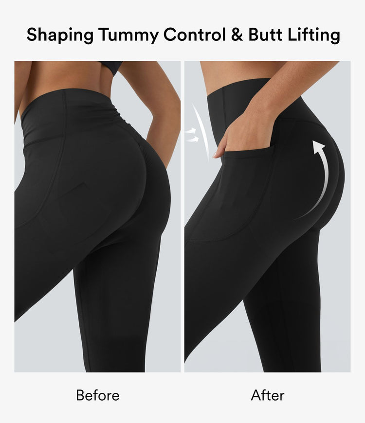 The Original High Waisted Scrunch Butt Lifting Tummy Control Pocket Shaping Capri Training Leggings