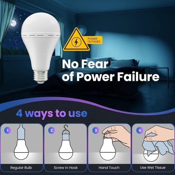 Portable Rechargeable Emergency Led Light Bulbs