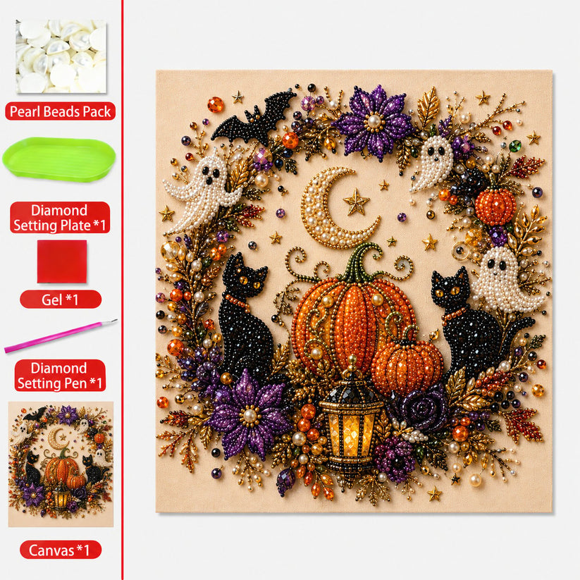 🔥 Last Day 49% OFF – 👻✨ Halloween Pearl Art DIY Kit – Turn Tiny Pearls into Spooky-Cute Magic (📦Buy 2 Free Shipping) Big Sale
