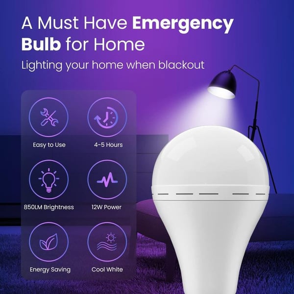 Portable Rechargeable Emergency Led Light Bulbs