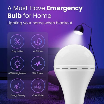 Portable Rechargeable Emergency Led Light Bulbs