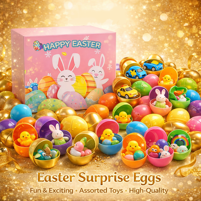 🐣 Prefilled Easter Eggs with Toys – Ultimate Kids Easter Hunt Set