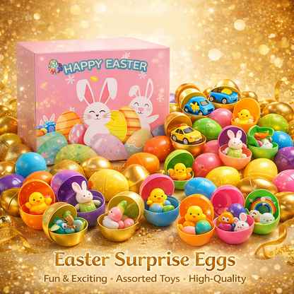 🐣 Prefilled Easter Eggs with Toys – Ultimate Kids Easter Hunt Set
