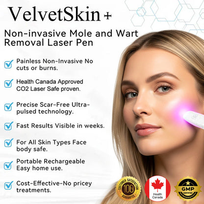 ✨VelvetSkin+™ All-in-One CO₂ Laser Eraser Pen | Removes Moles, Warts, Skin Flaws & Pigmentation Big Sale