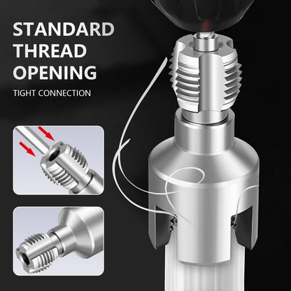 2PCS Pipe Threading Tool Kit (1/2",3/4") with 1/4" Hex Shank Pilot Drill Bit for Wood, Plastic & DIY Projects