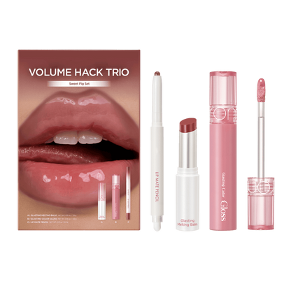 ✨✨LIP VOLUMEHACK TRIO NUDE EDITION— Liner + Balm + Gloss Big Sale