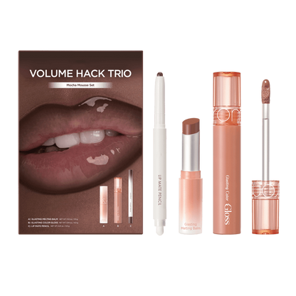 ✨✨LIP VOLUMEHACK TRIO NUDE EDITION— Liner + Balm + Gloss Big Sale