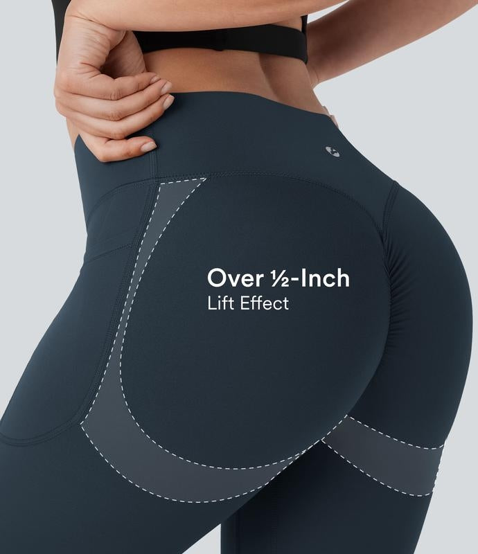 The Original High Waisted Scrunch Butt Lifting Tummy Control Pocket Shaping Capri Training Leggings