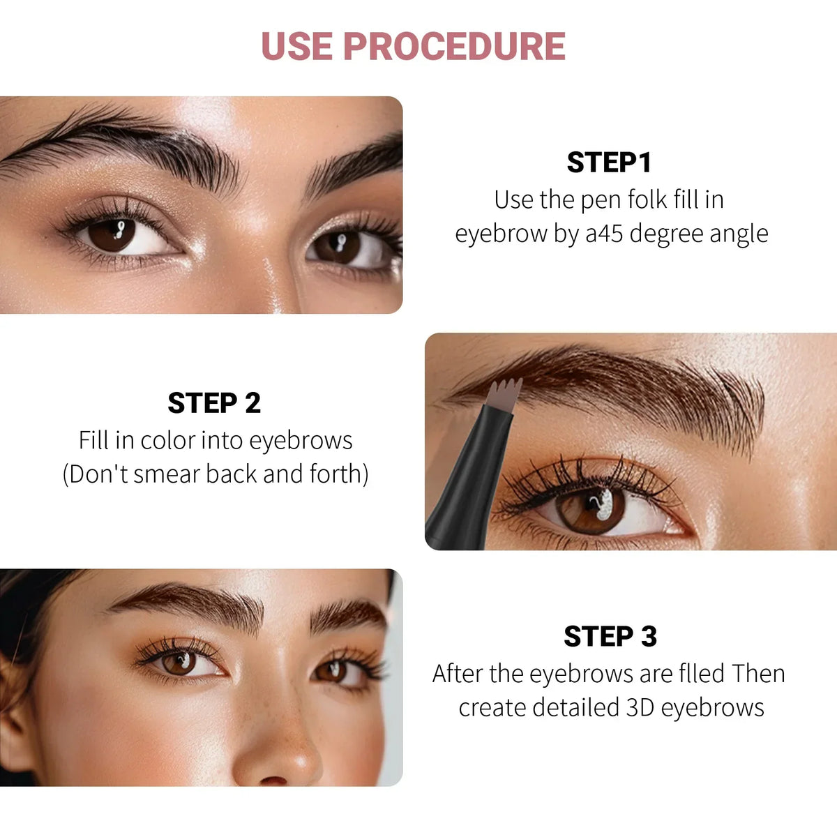Last Day Buy 1 Get 1 Free✨Waterproof Micro-Fork Eyebrow Pencil